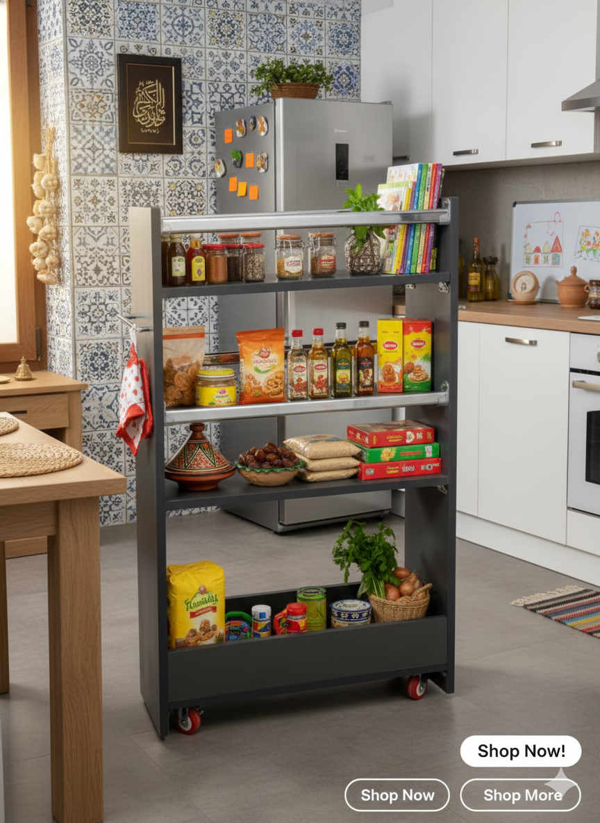 COLONNE CUISINE 3 ETAGES 90×60×20CM / رف 3 طوابق